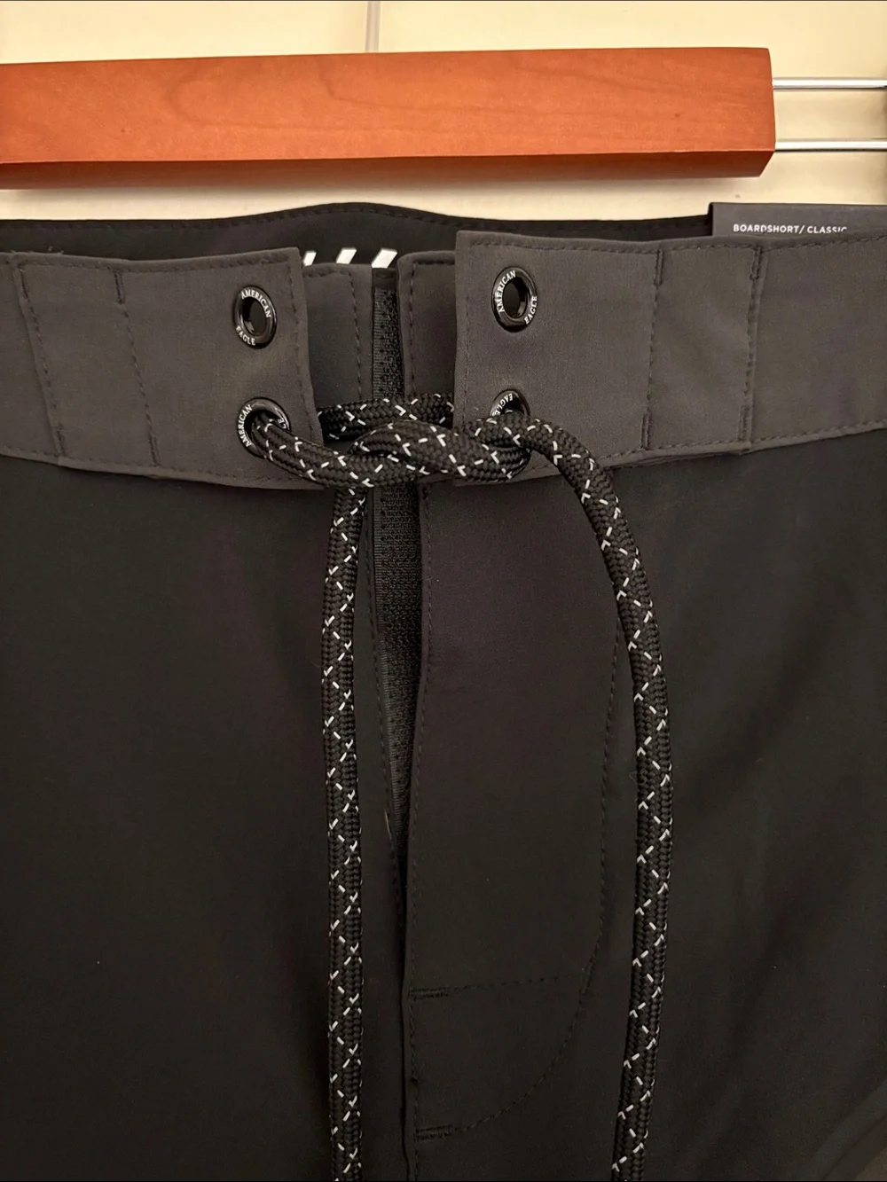 NWT 2018 AEO American Eagle Classic Flex Board Shorts XS Black Gray 54521696